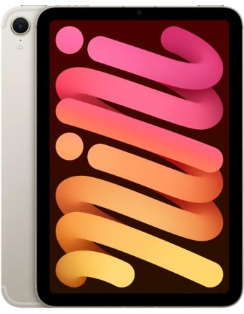 Apple iPad Mini 8.3 (2024) 128 GB, Wi-Fi + Cellular, Сияющая звезда (Starlight)