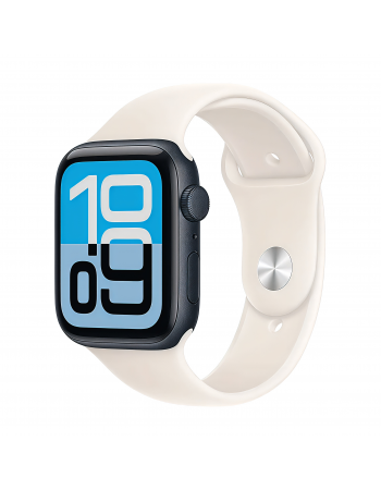 Apple Watch SE 3 40 mm, Midnight Aluminum Starlight Sport Band M/L