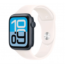 Apple Watch SE 3 44 mm, Midnight Aluminum Light Blush Sport Band M/L