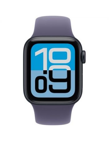 Apple Watch SE 3 40 mm, Midnight Aluminum Purple Fog Sport Band M/L