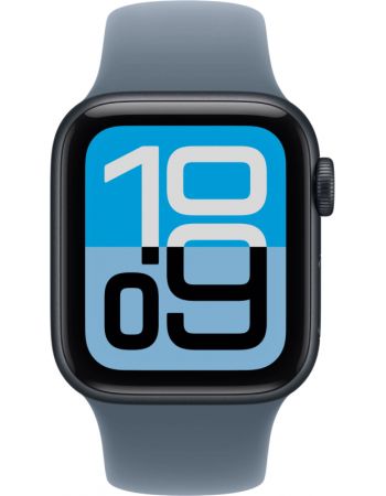 Apple Watch SE 3 40 mm, Midnight Aluminum Anchor blue Sport Band S/M