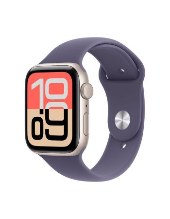 Apple Watch SE 3 40 mm, Starlight Aluminum Purple Fog Sport Band M/L