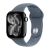 Apple Watch Series 11, 46 mm, Jet Black Aluminum Anchor blue Sport Band S/M