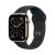 Apple Watch Series 11, 42 mm, Gold Titanium GPS+Cellular, Black Sport Band M/L