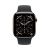 Apple Watch Series 11, 42 mm, Gold Titanium GPS+Cellular, Black Sport Band M/L
