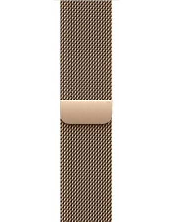Apple Watch Series 11, 42 mm, Slate Titanium GPS+Cellular, Gold Milanese Loop