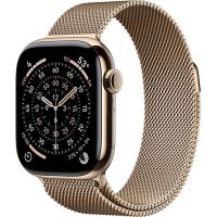 Apple Watch Series 11, 42 mm, Gold Titanium GPS+Cellular, Gold Milanese Loop