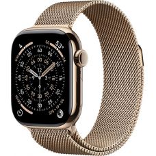 Apple Watch Series 11, 42 mm, Gold Titanium GPS+Cellular, Gold Milanese Loop