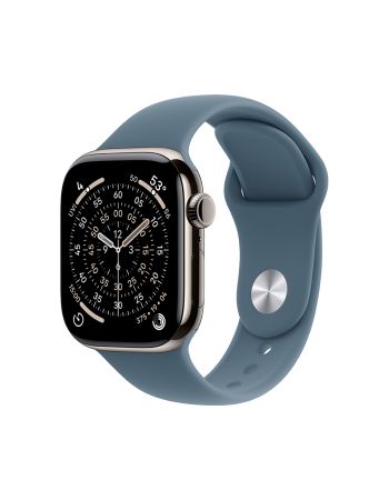 Apple Watch Series 11, 42 mm, Nalural Titanium GPS+Cellular, Anchor blue Sport Band S/M