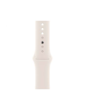 Apple Watch Series 11, 42 mm, Nalural Titanium GPS+Cellular, Starlight Sport Band S/M