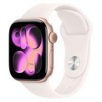 Apple Watch Series 11, 42 mm, Rose Gold Aluminum Starlight Sport Band M/L
