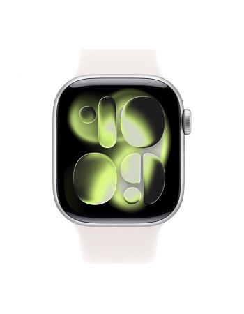 Apple Watch Series 11, 42 mm, Silver Aluminum Light Blush Sport Band M/L