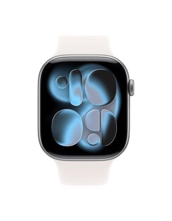 Apple Watch Series 11, 42 mm, Space Gray Aluminum Light Blush Sport Band S/M