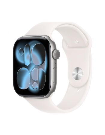 Apple Watch Series 11, 42 mm, Space Gray Aluminum Light Blush Sport Band S/M