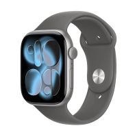 Apple Watch Series 11, 42 mm, Space Gray Aluminum Stone Gray Sport Band S/M