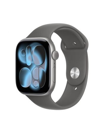 Apple Watch Series 11, 42 mm, Space Gray Aluminum Stone Gray Sport Band S/M