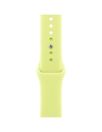 Apple Watch Series 11, 42 mm, Silver Aluminum Neon Yellow Sport Band S/M