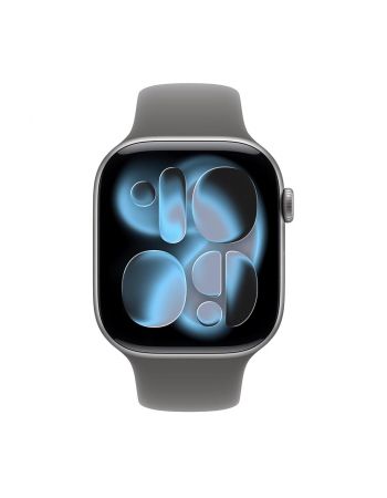 Apple Watch Series 11, 42 mm, Space Gray Aluminum Stone Gray Sport Band S/M