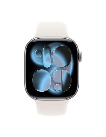 Apple Watch Series 11, 42 mm, Space Gray Aluminum Starlight Sport Band S/M