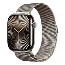 Apple Watch Series 10 46 мм, M/L (160–210 мм), Titanium Case GPS+Cellular, Milanese Loop, Natural (натуральный)