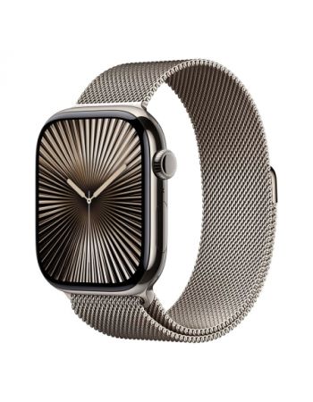 Apple Watch Series 10 46 мм, M/L (160–210 мм), Titanium Case GPS+Cellular, Milanese Loop, Natural (натуральный)