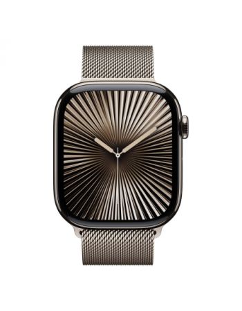 Apple Watch Series 10 46 мм, M/L (160–210 мм), Titanium Case GPS+Cellular, Milanese Loop, Natural (натуральный)