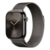 Apple Watch Series 10 46 мм, M/L (160–210 мм), Titanium Case GPS+Cellular, Milanese Loop, Slate (серый/темный)
