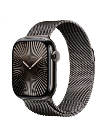 Apple Watch Series 10 46 мм, M/L (160–210 мм), Titanium Case GPS+Cellular, Milanese Loop, Slate (серый/темный)