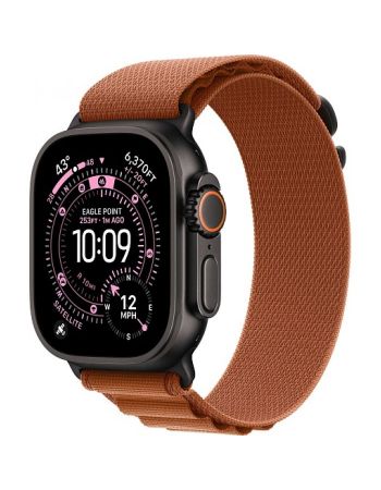 Apple Watch Ultra 3, 49 мм, Black Titanium Terra Cotta Alpine Loop L
