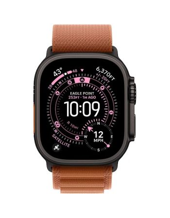 Apple Watch Ultra 3, 49 мм, Black Titanium Terra Cotta Alpine Loop L