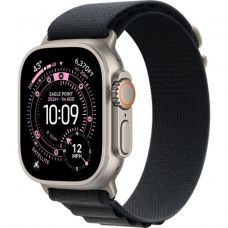 Apple Watch Ultra 3, 49 мм, Natural Titanium Black Alpine Loop L
