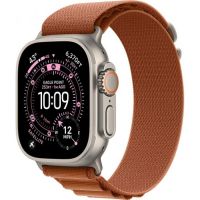 Apple Watch Ultra 3, 49 мм, Natural Titanium Terra Cotta Alpine Loop S