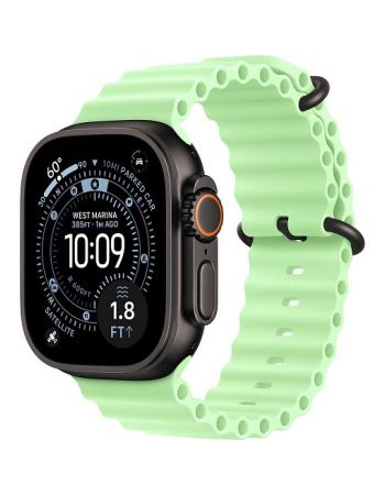 Apple Watch Ultra 3, 49 мм, Black Titanium Neon Green Ocean Band