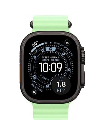 Apple Watch Ultra 3, 49 мм, Black Titanium Neon Green Ocean Band