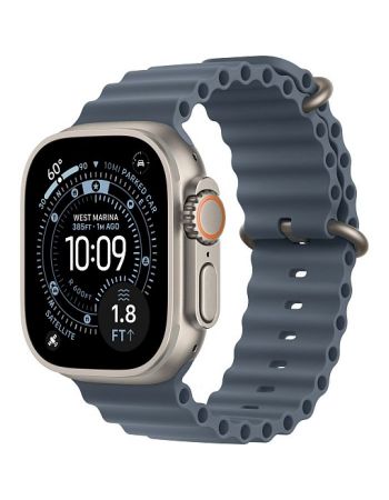 Apple Watch Ultra 3, 49 мм, Natural Titanium Anchor Band Ocean Band