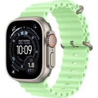 Apple Watch Ultra 3, 49 мм, Natural Titanium Neon Green Ocean Band