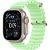 Apple Watch Ultra 3, 49 мм, Natural Titanium Neon Green Ocean Band