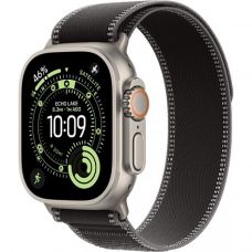 Apple Watch Ultra 3, 49 мм, Natural Titanium Black/Charcoal Trail Loop M/L
