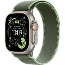 Apple Watch Ultra 3, 49 мм, Natural Titanium Green Neon Trail Loop M/L
