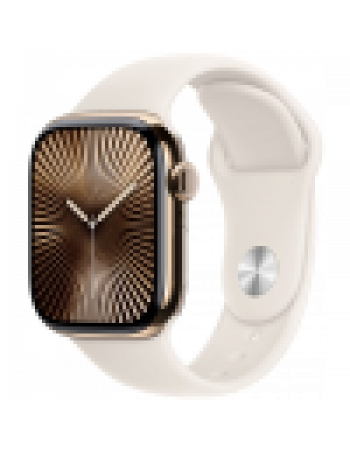 Умные часы Apple Watch Series 10 42 мм, M/L 140-245 мм, Titanium Case GPS+Cellular, Gold