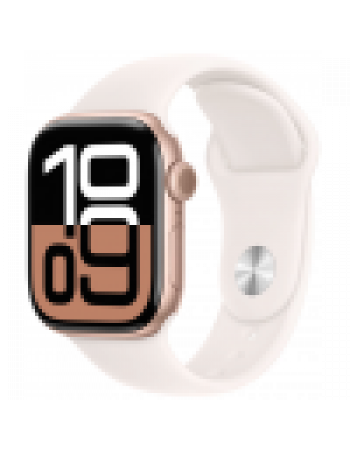 Умные часы Apple Watch Series 10 46 мм, M/L 140-245 мм, Aluminium Case GPS, Rose Gold