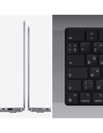 Apple MacBook Pro 14" (M1 Pro 8C CPU, 14C GPU, 2021) 16 ГБ, 512 ГБ SSD, «серый космос»