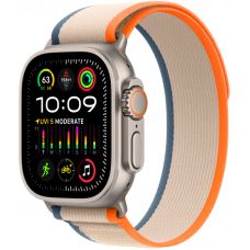 Apple Watch Ultra 2 GPS + Cellular, 49 мм, корпус из титана, ремешок Trail оранжевого/бежевого цвета, размер S/M