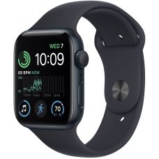 Apple Watch SE 2022, 40 мм, корпус из алюминия цвета «тёмная ночь», спортивный ремешок цвета «тёмная ночь»