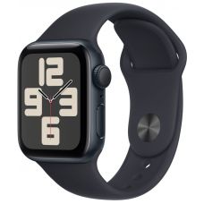 Apple Watch SE 2023, 40 мм, корпус из алюминия цвета тёмная ночь, спортивный ремешок цвета тёмная ночь, GPS