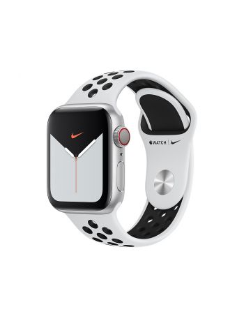 Спортивный ремешок Nike для Apple Watch 42/44 мм, «Чистая платина/чёрный»